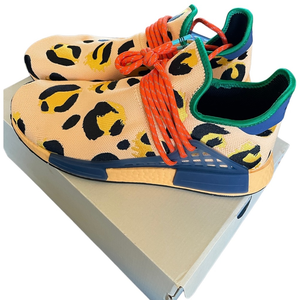 ADIDAS ORIGINALS X PHARRELL WILLIAMS HU NMD - PULAMB/BOLD GOLD/CORE BLACK